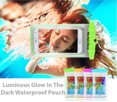 Premium Luminous Glow In The Dark Waterproof Phone Pouch Bag