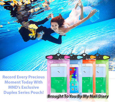 Premium Duplex Colour Flip Lock Waterproof Phone Pouch Bag